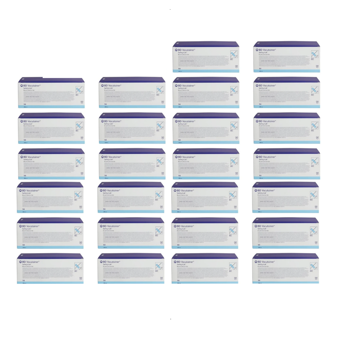 BD Vacutainer Safety-Lok Bd Collection Set 23G 7 inch 26 Pack, Total 1300 Units