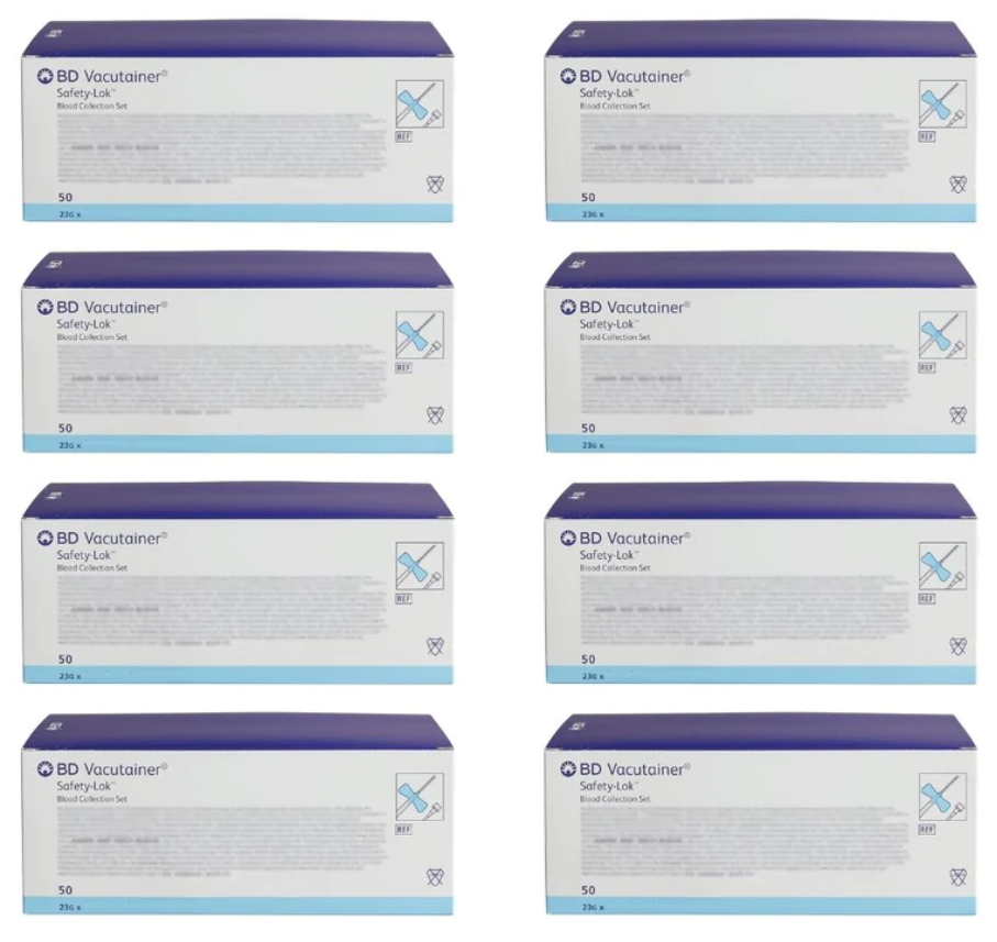BD Vacutainer Safety-Lok Bd Collection Set 23G 7 inch Pack Of 50 Bd 367292
