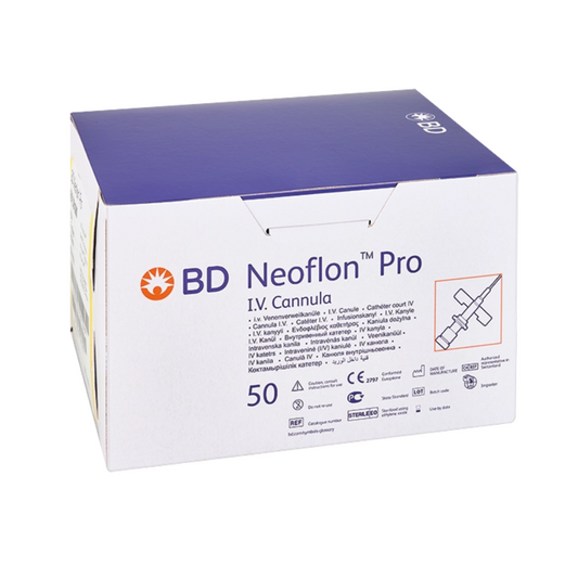 BD Neoflon Pro IV Cannula Pack Of 50 Bd 391379